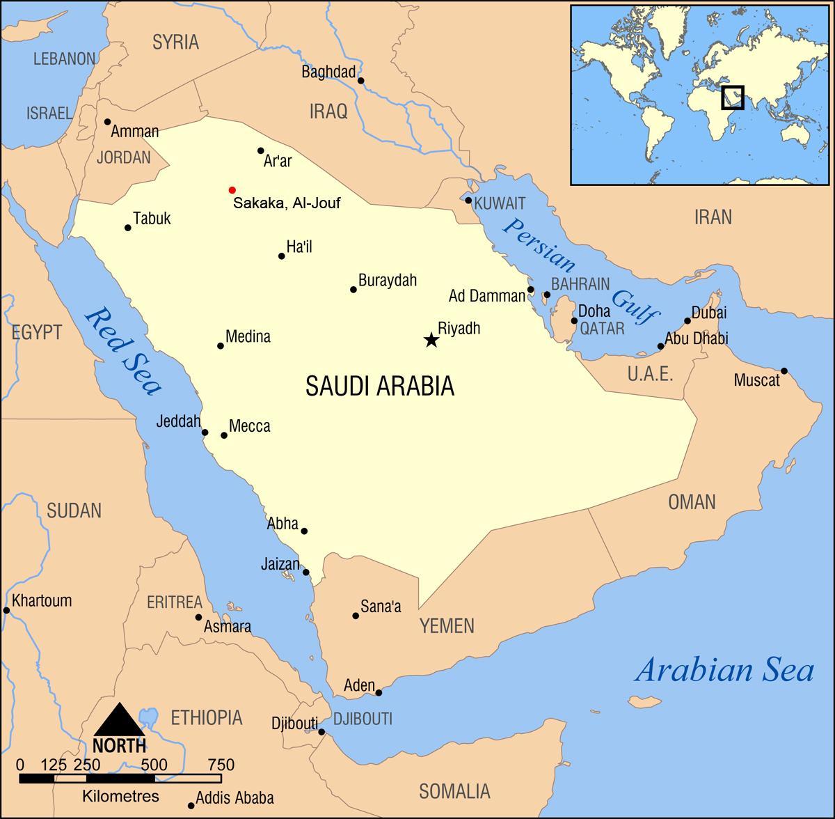 al-jouf kort i Saudi-Arabien