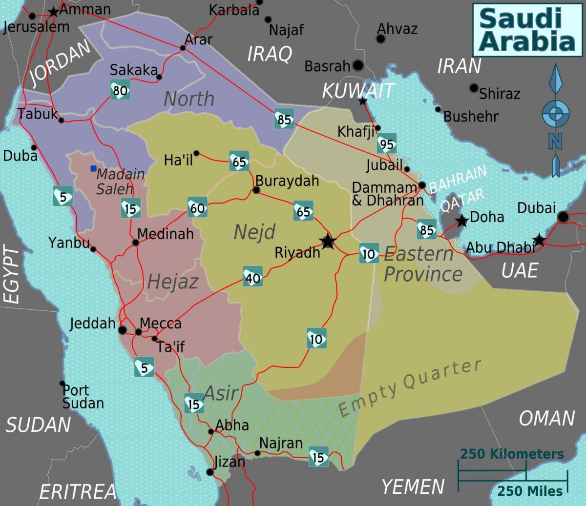 Kort om turaif Saudi-Arabien