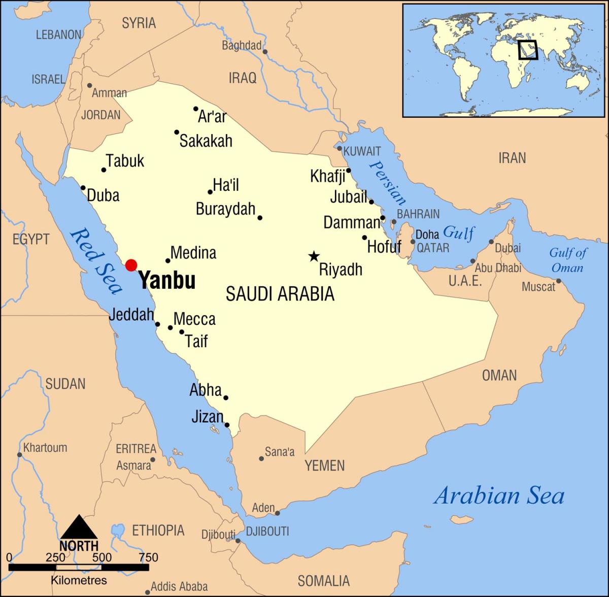 yanbu KSA kort
