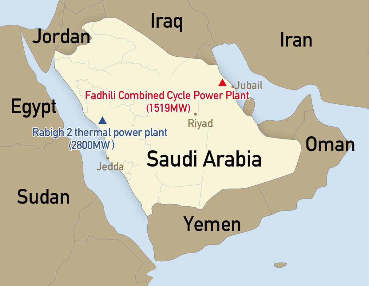 Kort over fadhili Saudi-Arabien