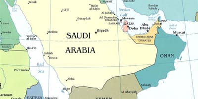 Kort Saudi-Arabiske halvø
