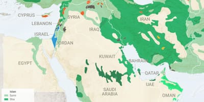 Kort Saudi-Arabien religion