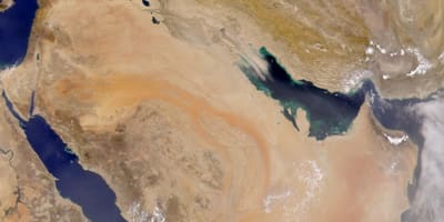 Kort Saudi-Arabien satellit